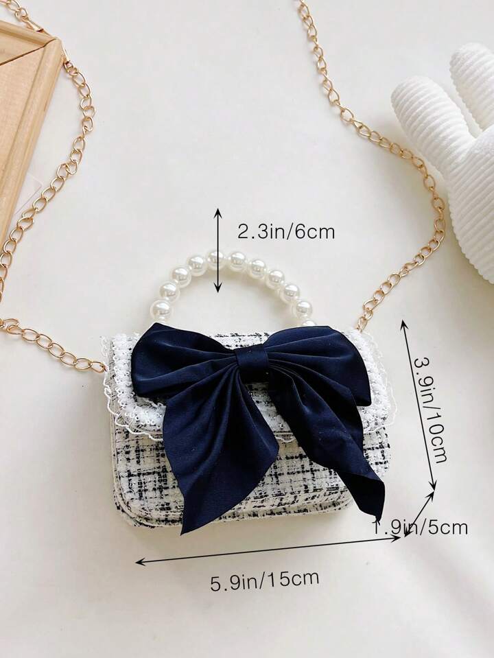 Mini Tweed & Bow Purse