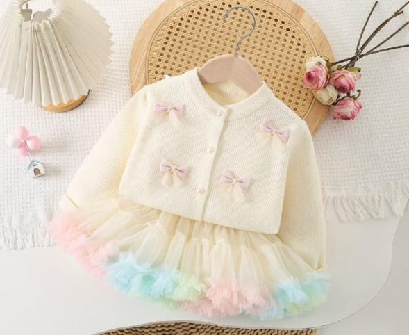 The Bow Cardigan & TuTu Set