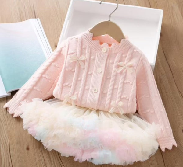 The Bow Cardigan & TuTu Set