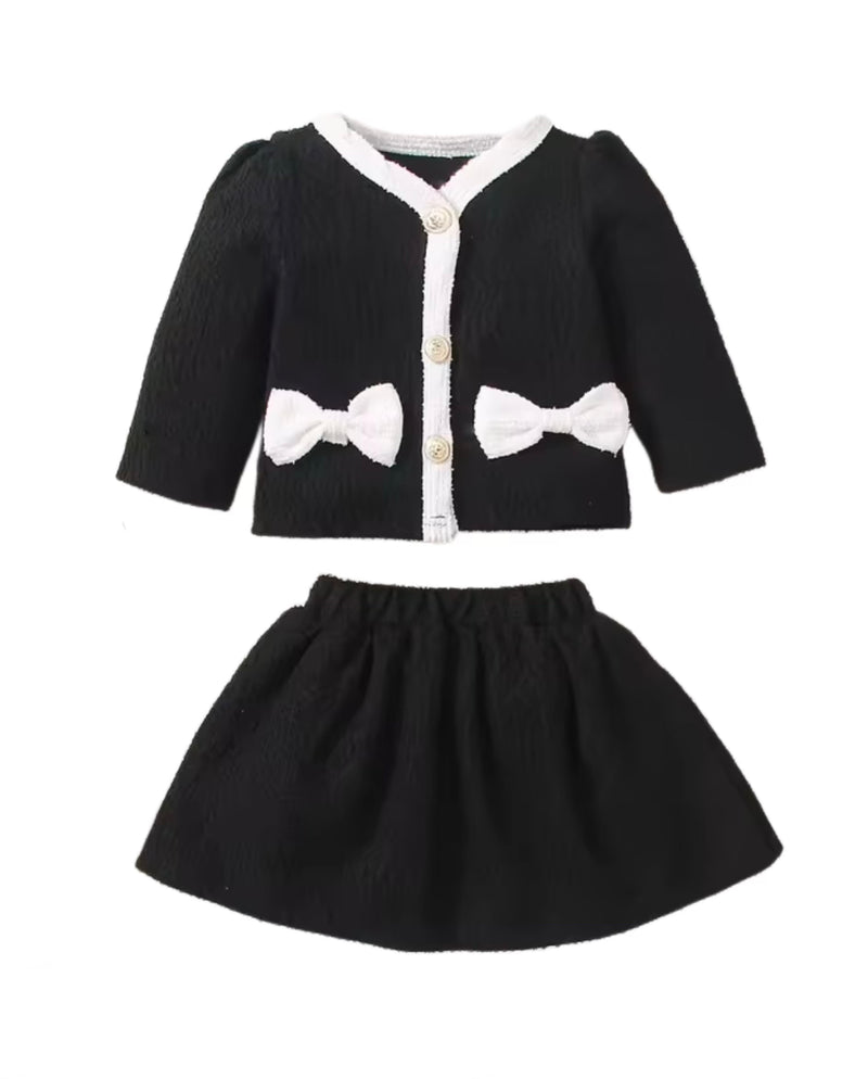 The Royal Doll Skirt & Cardigan Set
