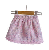 The “C” Inspired Tweed Blazer & Skirt Set