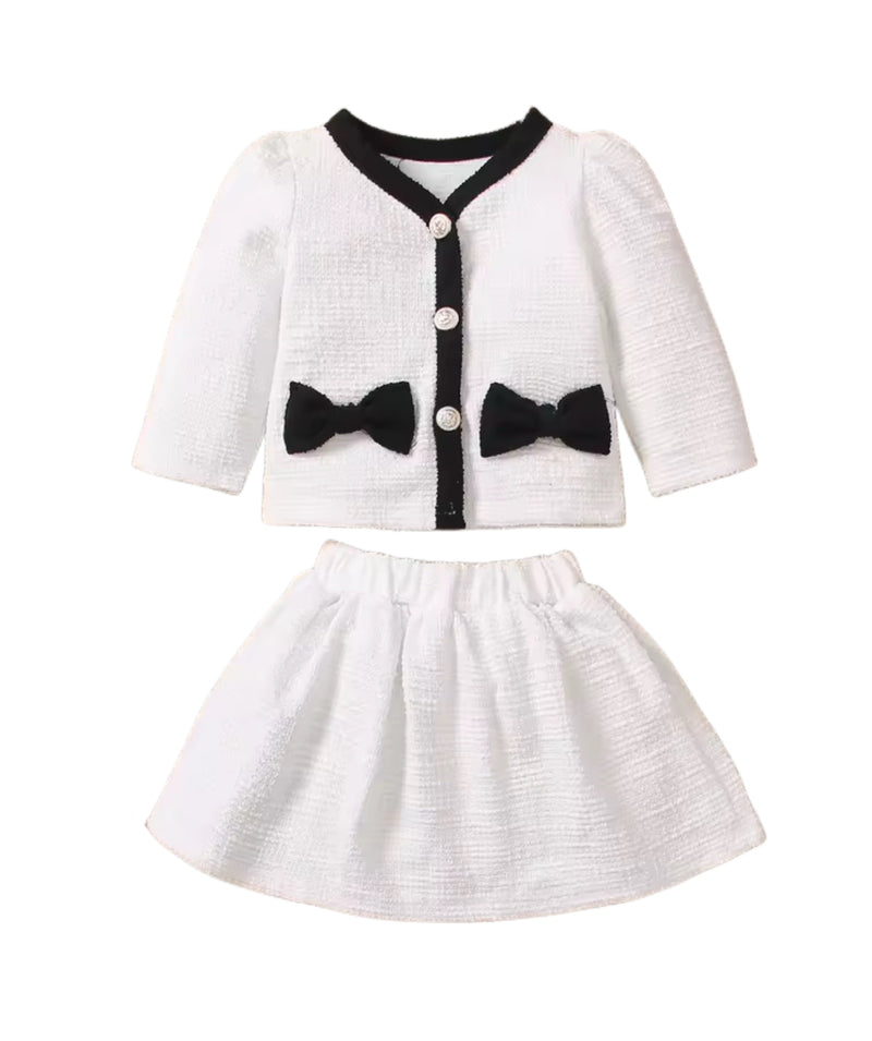 The Royal Doll Skirt & Cardigan Set