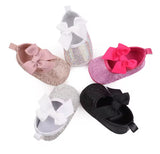 Princess Bowknot Sparkle Crib Shoes
