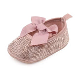 Princess Bowknot Sparkle Crib Shoes