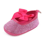 Princess Bowknot Sparkle Crib Shoes
