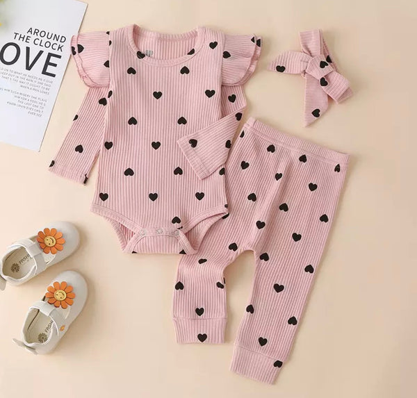 The Heart Print Lounge Set