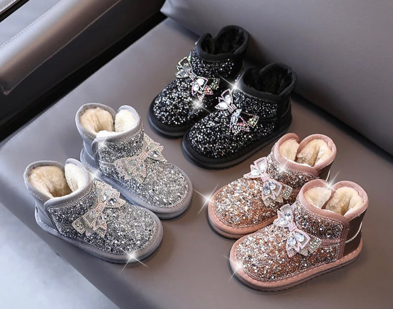 The Sparkly Bow Booties