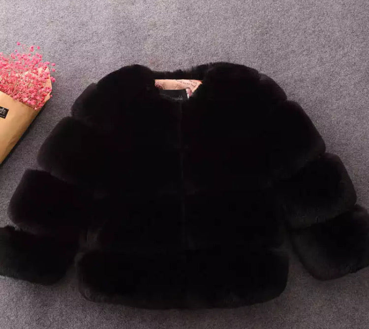 The Mini Luxe Faux Fur Jacket