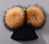 The Double Pom Real Fur Toques