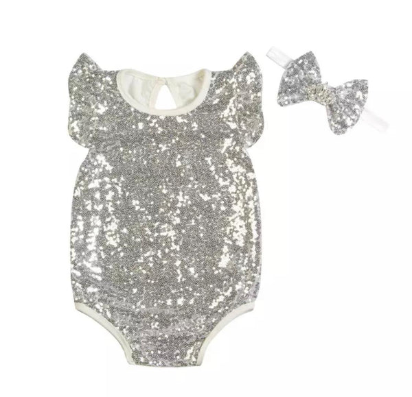 The Sequin Romper Crown Set