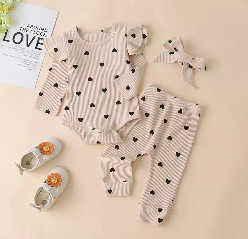 The Heart Print Lounge Set