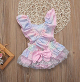 The Tie Dye Ruffle Romper